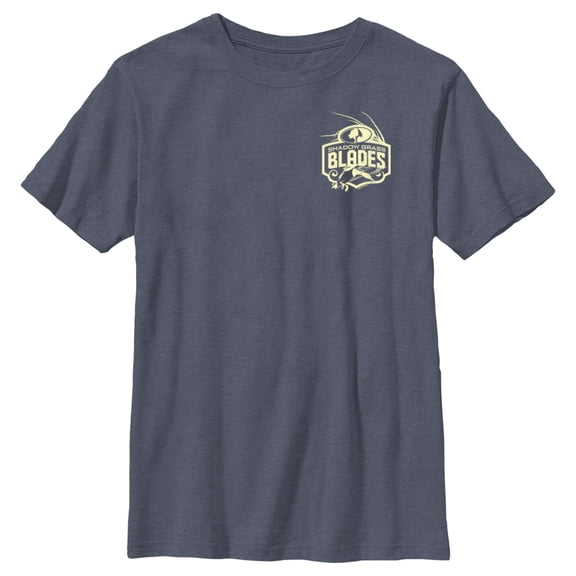 Boy's Mossy Oak Small Shadow Grass Blades Logo  Graphic Tee