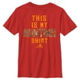 thumbnail image 1 of Boy's Mossy Oak This Is My Hunting Shirt Orange Logo  Graphic Tee Red X Large, 1 of 4
