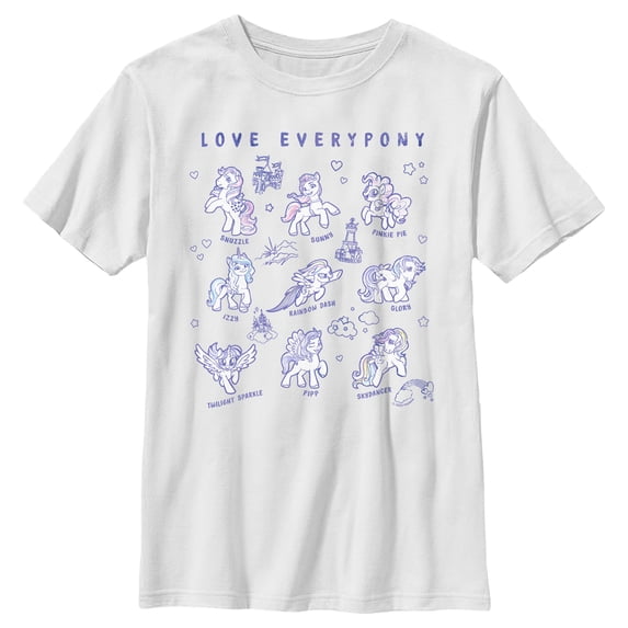 Boy's My Little Pony: Friendship is Magic Love Everypony Generation Graphic T-Shirt