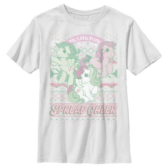 Boy's My Little Pony Spread Cheer  Graphic Tee White Small