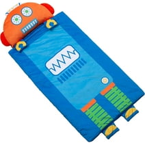 Boy's Nap Buddies Robot Preschool Nap Mat, Toddler Sleeping Bag with Pillow for Daycare, Ages 3+