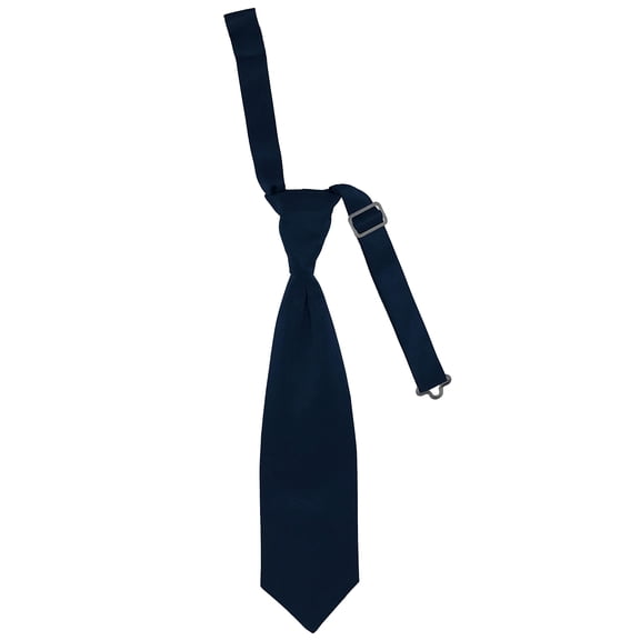 Boy’s Navy Formal Satin Pre-Tied Neck Tie in a Variety of Colors by Spencer J’s Signature Satin Collection