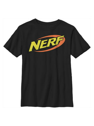 Boy's Nerf Vintage Logo Pull Over Hoodie - Black - Large