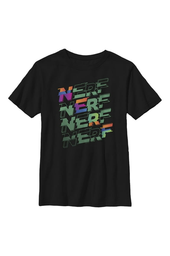 Boys' Husky Nerf Gradient Glitch Graphic T-Shirt