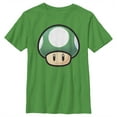 thumbnail image 1 of Boy's Nintendo 1-Up Mushroom Portrait  Graphic Tee Kelly Green X Small, 1 of 3