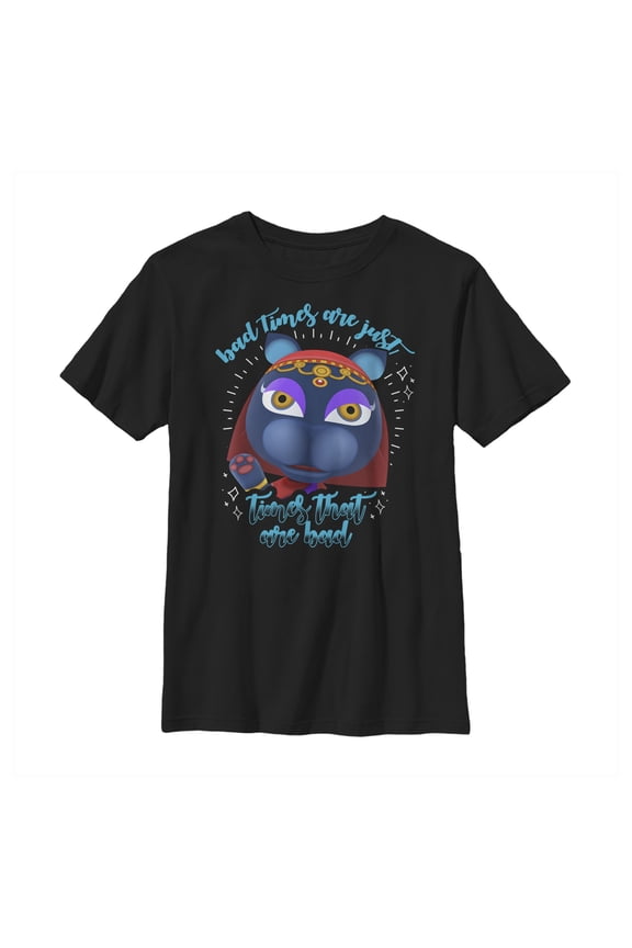 Boy's Nintendo Animal Crossing Bad Times Are Just Times That Are Bad Graphic Tee Black Small