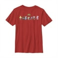 thumbnail image 1 of Boy's Nintendo Animal Crossing Character Lineup  Graphic Tee Red X Small, 1 of 3