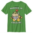 thumbnail image 1 of Boy's Nintendo Bowser Jr. Costume  Graphic Tee Kelly Green Medium, 1 of 4
