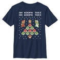 thumbnail image 1 of Boy's Nintendo Christmas Mario Bros. Koopa Tree  Graphic Tee Navy Blue Medium, 1 of 3