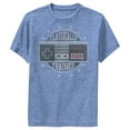 thumbnail image 1 of Boy's Nintendo Classically Trained  Performance Graphic Tee Royal Blue Heather Large, 1 of 4
