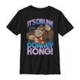 thumbnail image 1 of Boy's Nintendo Donkey Kong It's On Graphic Tee Black X Small, 1 of 4