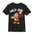 thumbnail image 1 of Boy's Nintendo Donkey Kong Wild One  Graphic Tee Black Large, 1 of 4