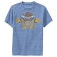 thumbnail image 1 of Boy's Nintendo Koopa King Bowser  Performance Graphic Tee Royal Blue Heather X Large, 1 of 4