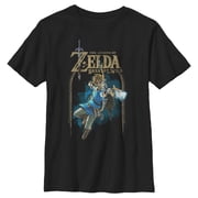 Boy's Nintendo Legend of Zelda Breath of the Wild Arch Graphic Tee Black Large