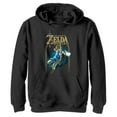 thumbnail image 1 of Boy's Nintendo Legend of Zelda Breath of the Wild Arch  Pull Over Hoodie Black X Large, 1 of 4
