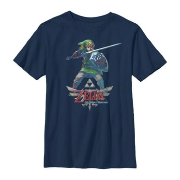 Boy's Nintendo Legend of Zelda  Graphic Tee Navy Blue X Small