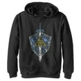 thumbnail image 1 of Boy's Nintendo Legend of Zelda Hidden Pattern Pull Over Hoodie Black Large, 1 of 4