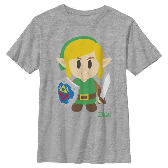Boy's Nintendo Legend of Zelda Link's Awakening Avatar  Graphic Tee Athletic Heather Large