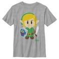 thumbnail image 1 of Boy's Nintendo Legend of Zelda Link's Awakening Avatar  Graphic Tee Athletic Heather X Large, 1 of 4
