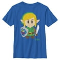 thumbnail image 1 of Boy's Nintendo Legend of Zelda Link's Awakening Avatar  Graphic Tee Royal Blue X Small, 1 of 5