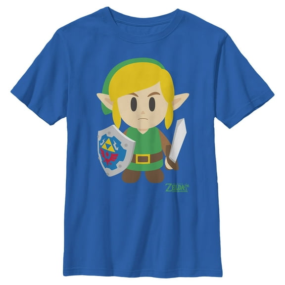 Boy's Nintendo Legend of Zelda Link's Awakening Avatar  Graphic Tee Royal Blue X Small