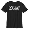 thumbnail image 1 of Boy's Nintendo Legend of Zelda Link's Awakening Classic Logo  Graphic Tee Black Medium, 1 of 4