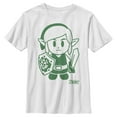 thumbnail image 1 of Boy's Nintendo Legend of Zelda Link's Awakening Sleek Avatar Graphic Tee White Small, 1 of 4