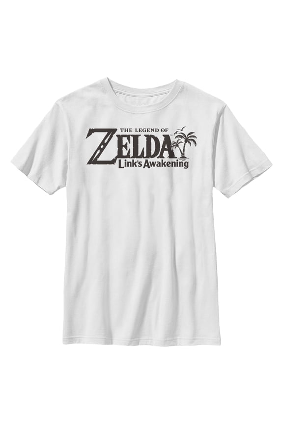 Boy's Nintendo Legend of Zelda Link's Awakening Switch Logo  Graphic Tee White X Small