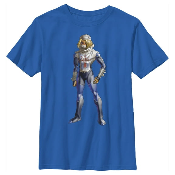 Boy's Nintendo Legend of Zelda Sheik Pose  Graphic Tee Royal Blue Large