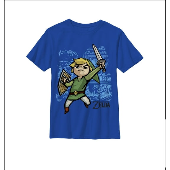 Boy's Nintendo Legend of Zelda Spirit Tracks  Graphic Tee Royal X Large