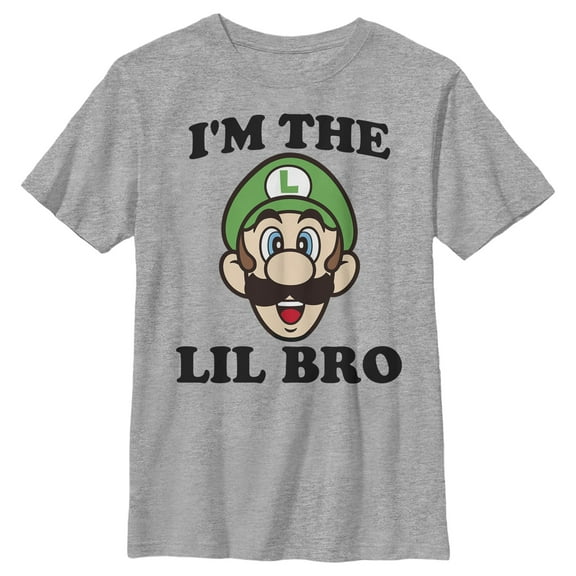Boy's Nintendo Luigi Little Brother  Graphic T-Shirt