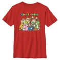 thumbnail image 1 of Boy's Nintendo Mario Characters  Graphic Tee Red Large, 1 of 5