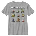 thumbnail image 1 of Boy's Nintendo Mario Kart Character Panel  Graphic Tee Athletic Heather Large, 1 of 4