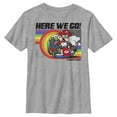 thumbnail image 1 of Boy's Nintendo Mario Kart Rainbow Road Racing  Graphic Tee Athletic Heather X Large, 1 of 5