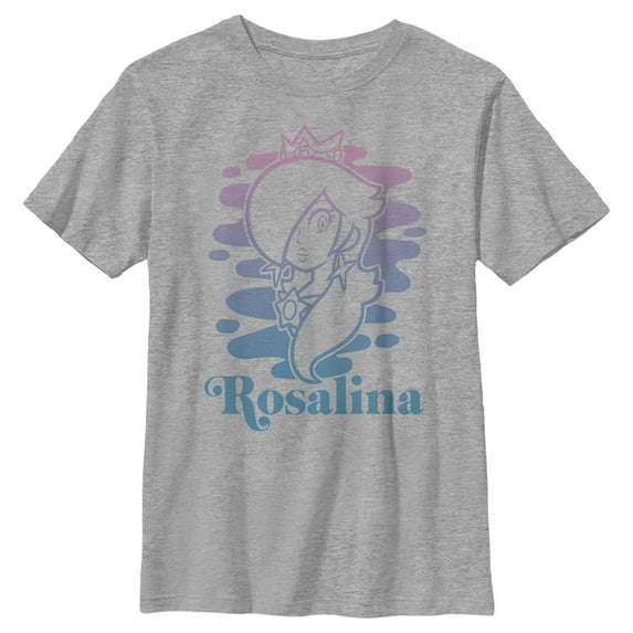 Boy's Nintendo Mario Kart Rosalina Gradient Graphic Tee Athletic Heather X Large