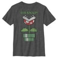 thumbnail image 1 of Boy's Nintendo Mario Piranha Oh Snap  Graphic Tee Charcoal Heather Large, 1 of 5
