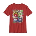 thumbnail image 1 of Boy's Nintendo Mario Tough Guys  Graphic Tee Red Small, 1 of 3