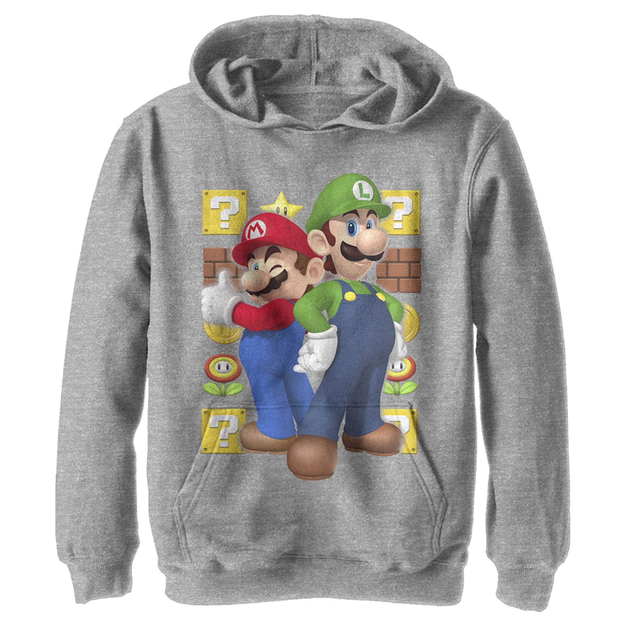 SUPER MARIO Sweats Garçon, Pull Enfant Luigi