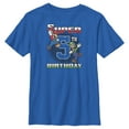 thumbnail image 1 of Boy's Nintendo Mario and Luigi Super 5th Birthday  Graphic Tee Royal Blue Small, 1 of 5