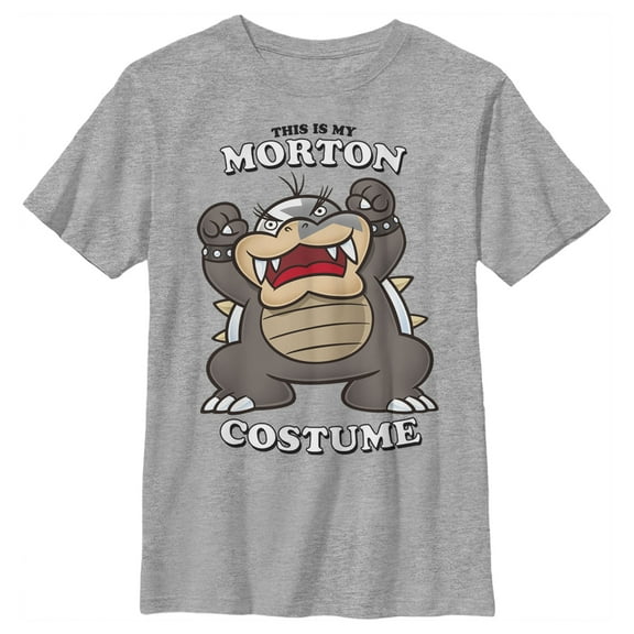 Boy's Nintendo Morton Costume  Graphic Tee Athletic Heather Medium