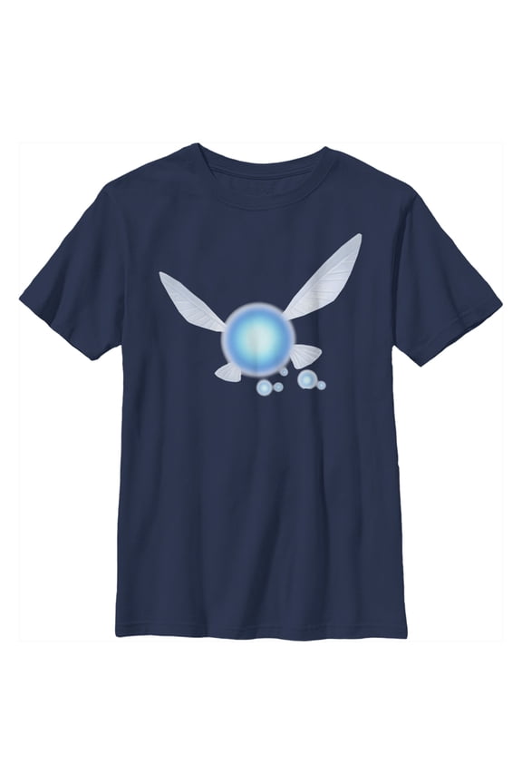 Boy's Nintendo Navi Portrait Graphic Tee Navy Blue Large