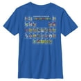 thumbnail image 1 of Boy's Nintendo Periodic Table of Super Mario Graphic Tee Royal Blue Medium, 1 of 5