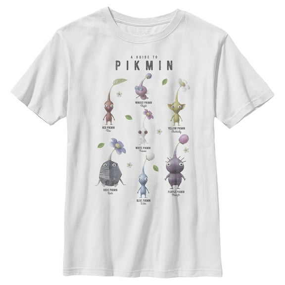 Boy's Nintendo Pikmin 3 Deluxe A Guide to Pikmin Graphic T-Shirt
