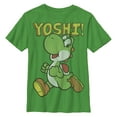 thumbnail image 1 of Boy's Nintendo Running Yoshi  Graphic Tee Kelly Green Small, 1 of 8