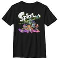 thumbnail image 1 of Boy's Nintendo Splatoon Inkling Heroes  Graphic Tee Black Small, 1 of 5