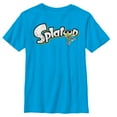 thumbnail image 1 of Boy's Nintendo Splatoon Logo  Graphic Tee Turquoise X Large, 1 of 3