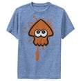 thumbnail image 1 of Boy's Nintendo Splatoon Orange Inkling Squid  Performance Graphic Tee Royal Blue Heather Small, 1 of 4