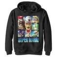 thumbnail image 1 of Boy's Nintendo Super Mario Favorites  Pull Over Hoodie Black Large, 1 of 3