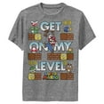 thumbnail image 1 of Boy's Nintendo Super Mario Get on my Level Performance Graphic T-Shirt, 1 of 4
