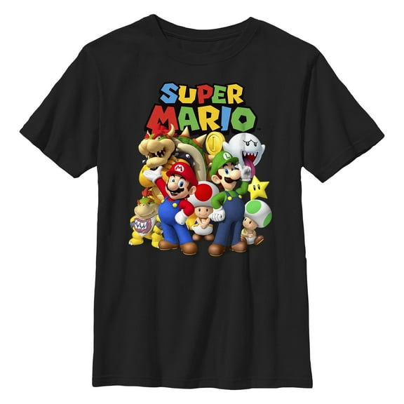 Boy's Nintendo Super Mario Group  Graphic T-Shirt